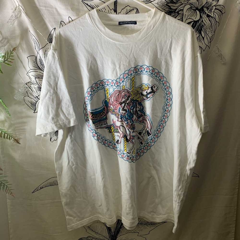 brandy melville carousel t-shirt